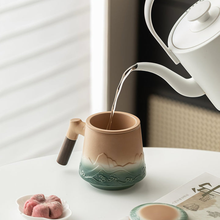 Kiln - Change Office Travel Tea Mug with Infuser - Tea and Whisk