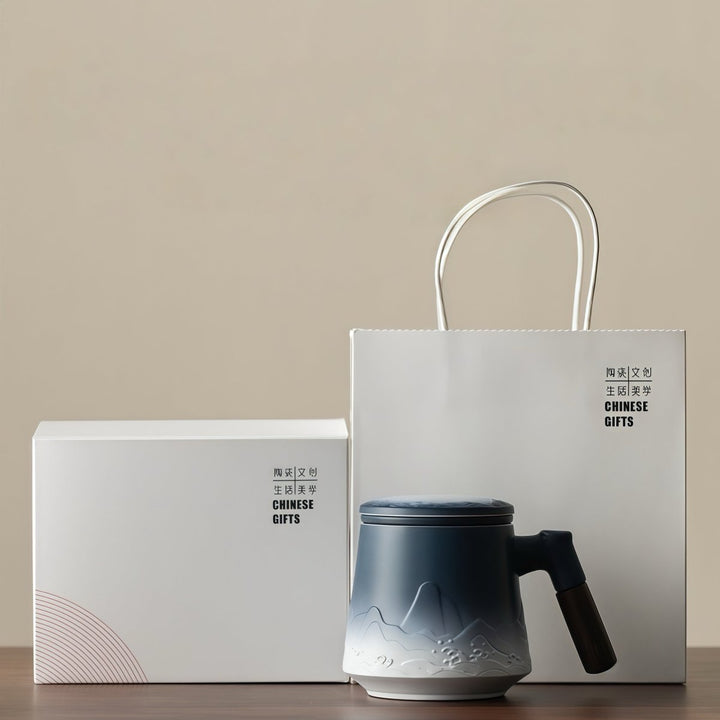 Kiln - Change Office Travel Tea Mug with Infuser - Tea and Whisk