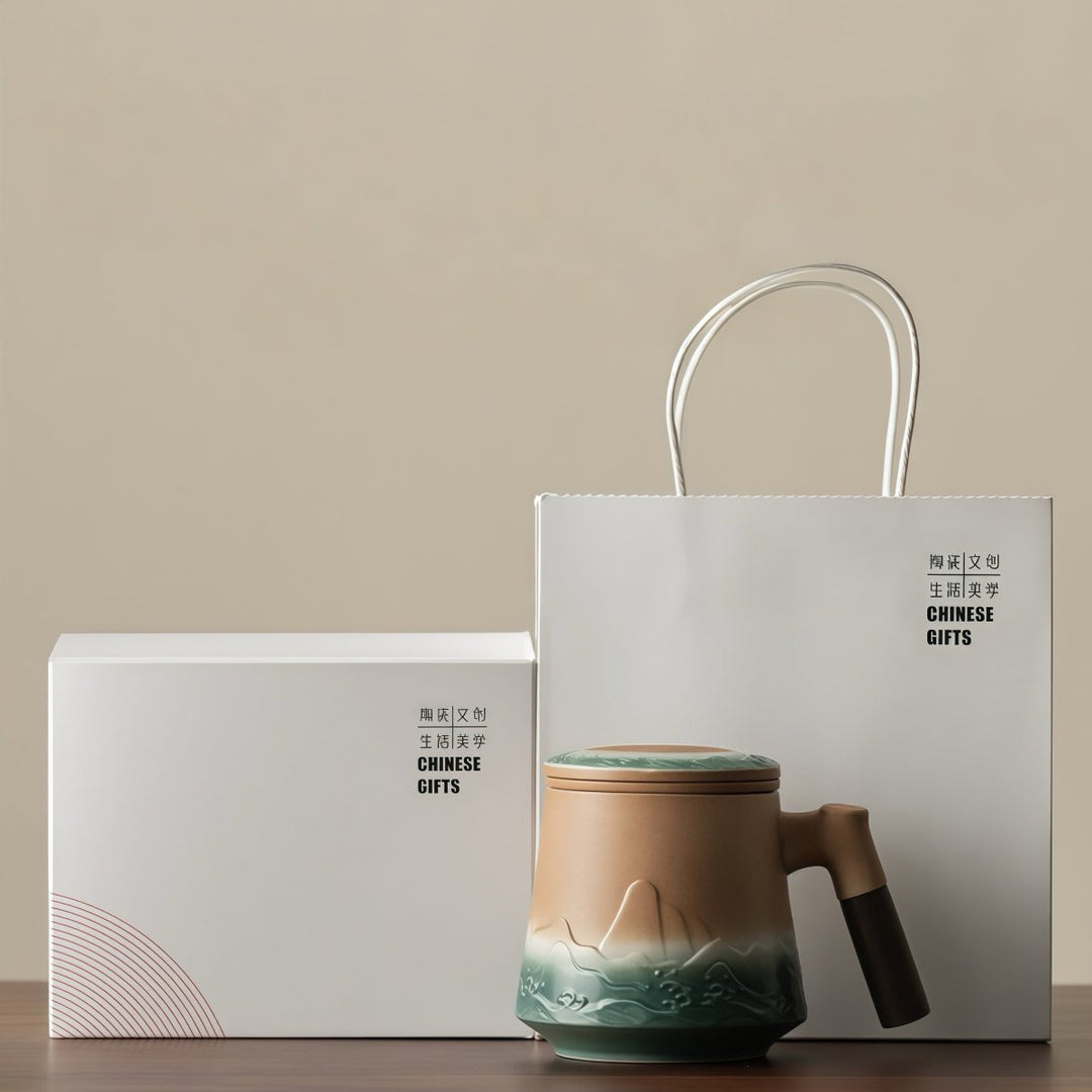 Kiln - Change Office Travel Tea Mug with Infuser - Tea and Whisk