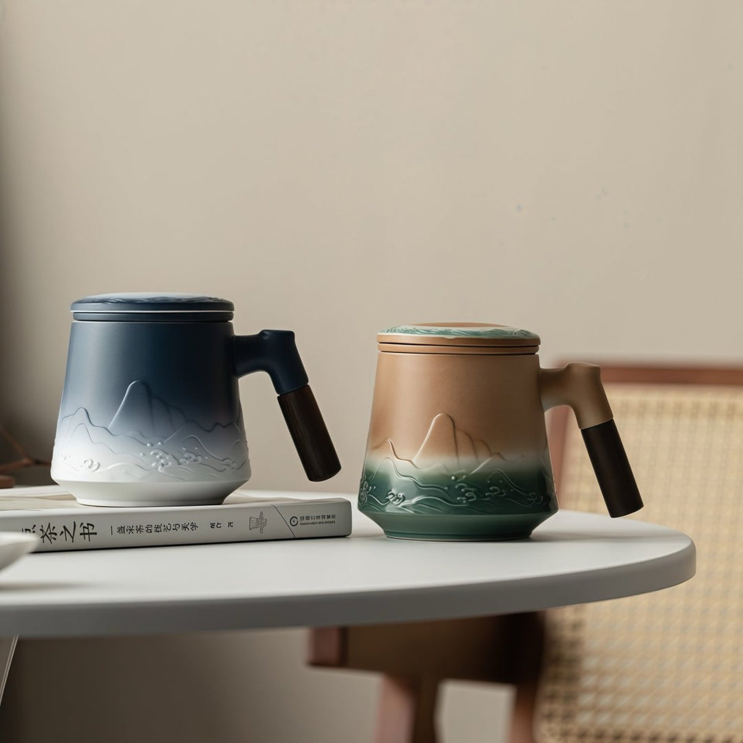 Kiln - Change Office Travel Tea Mug with Infuser - Tea and Whisk