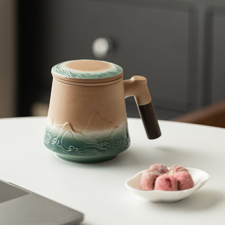 Kiln - Change Office Travel Tea Mug with Infuser - Tea and Whisk
