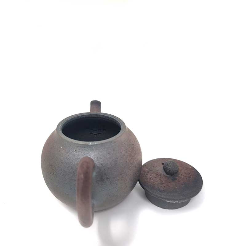 King Wood - fired Teapot - Tea and Whisk