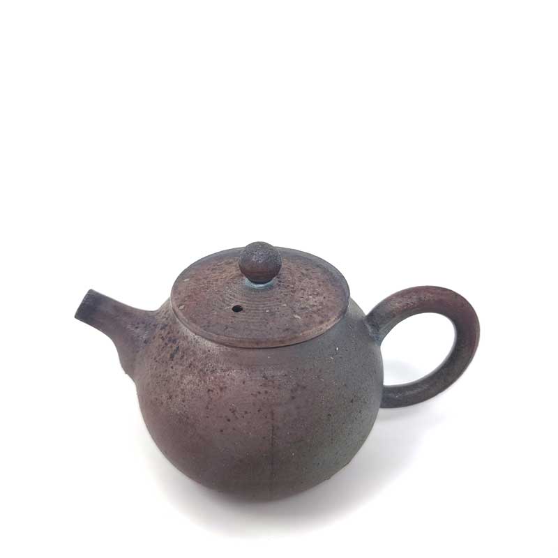 King Wood - fired Teapot - Tea and Whisk