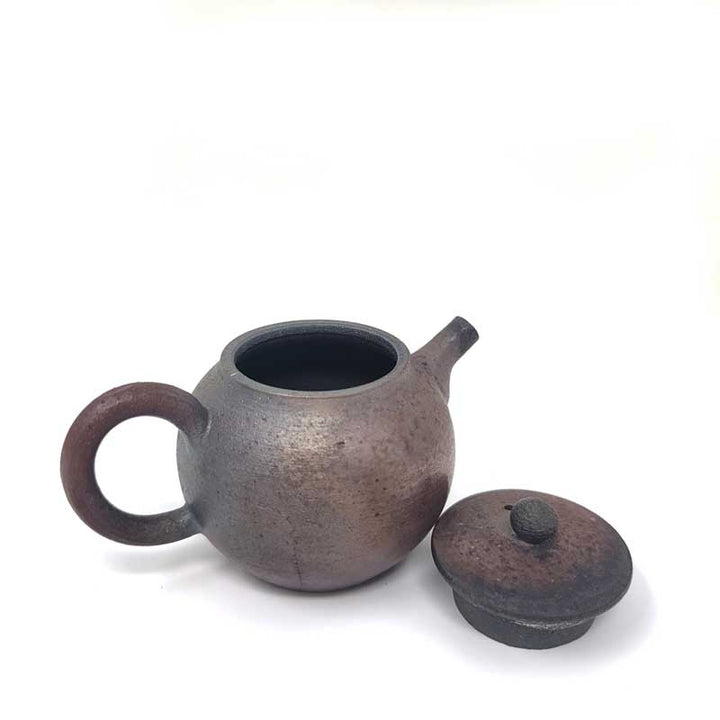 King Wood - fired Teapot - Tea and Whisk