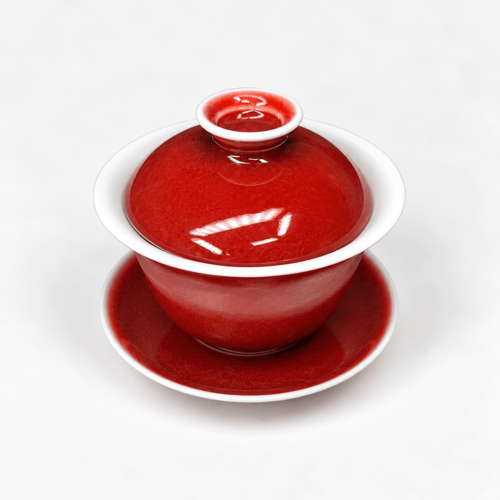 Langhong Gaiwan- Legendary Copper Red of Jingdezhen - Tea and Whisk