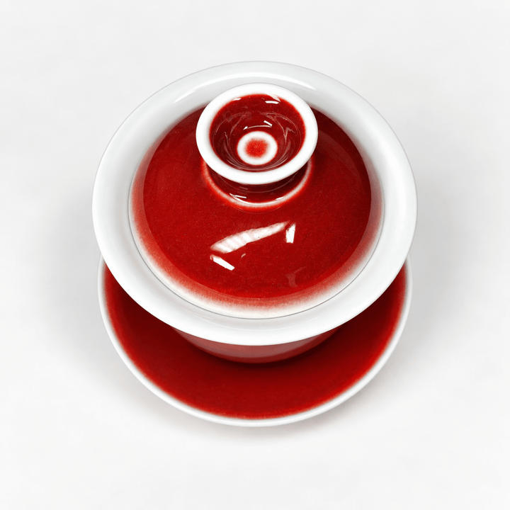 Langhong Gaiwan- Legendary Copper Red of Jingdezhen - Tea and Whisk