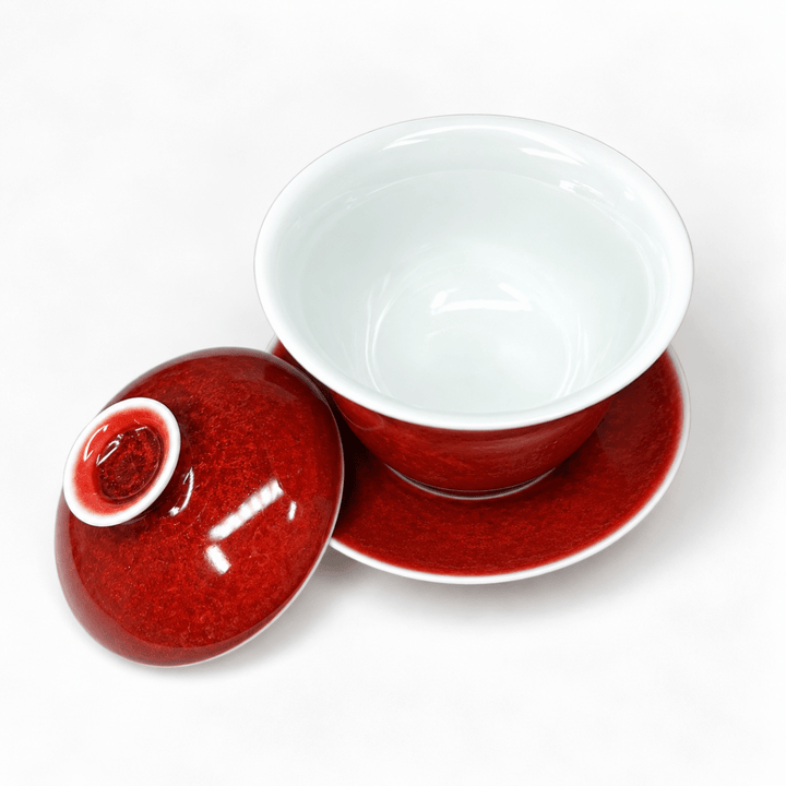 Langhong Gaiwan- Legendary Copper Red of Jingdezhen - Tea and Whisk