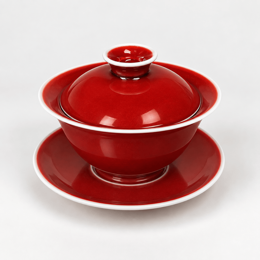 Langhong Gaiwan- Legendary Copper Red of Jingdezhen – Tea and Whisk