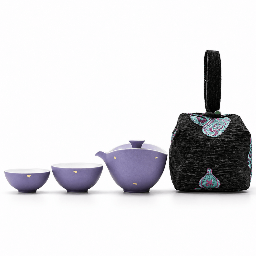 Lilac Moonlight Portable Tea Set - Tea and Whisk