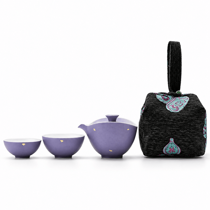 Lilac Moonlight Portable Tea Set - Tea and Whisk