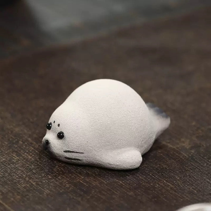 Little Arctic Friends -Handmade Clay Tea Pet - Tea and Whisk
