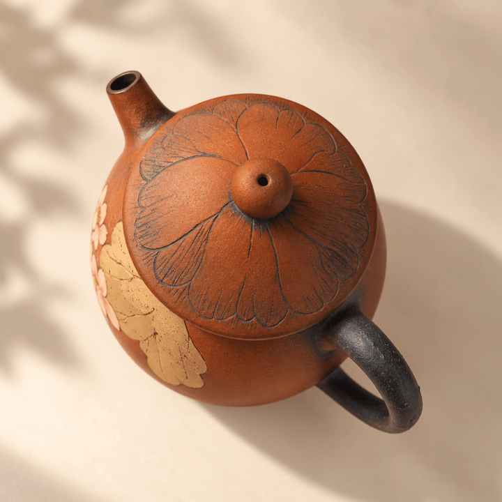 Lotus Moonlight – Master Fully Handmade Jianshui Teapot | 120ml - Tea and Whisk