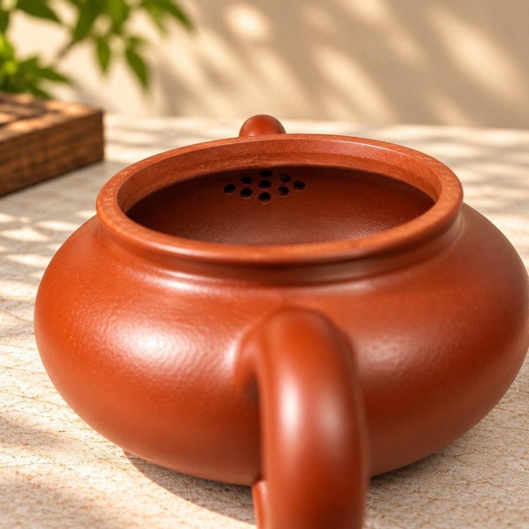 Lotus Pearl – Handmade Yixing Dahongpao Zhuni Teapot | 130ml - Tea and Whisk