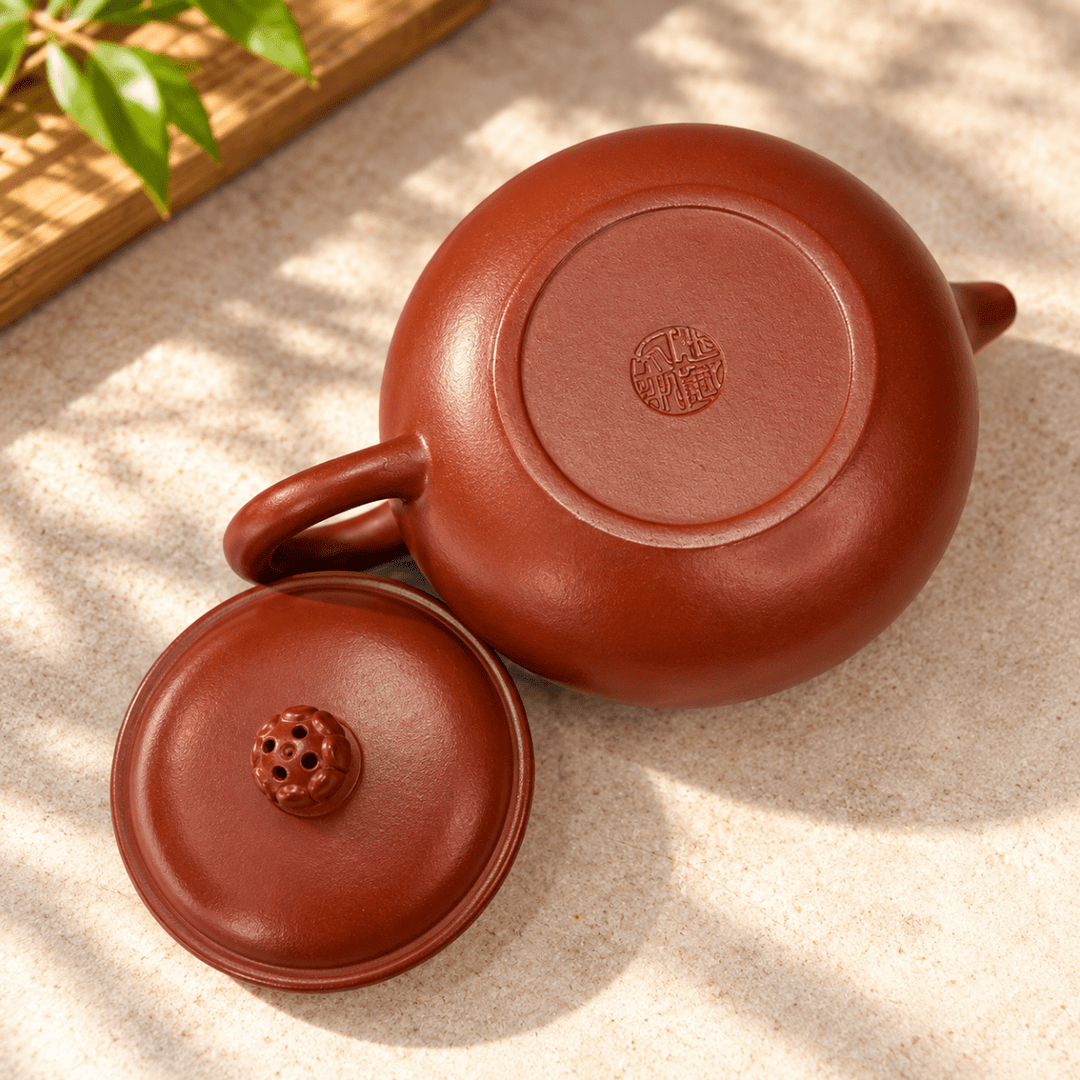 Lotus Pearl – Handmade Yixing Dahongpao Zhuni Teapot | 130ml - Tea and Whisk