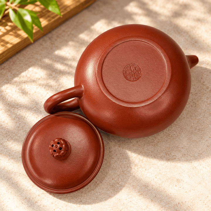 Lotus Pearl – Handmade Yixing Dahongpao Zhuni Teapot | 130ml - Tea and Whisk