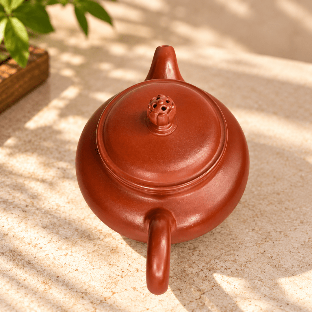 Lotus Pearl – Handmade Yixing Dahongpao Zhuni Teapot | 130ml - Tea and Whisk