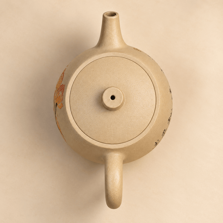 Lotus Pond Serenity Jianshui Handmade Teapot – Rare Beige Clay | 200ml - Tea and Whisk