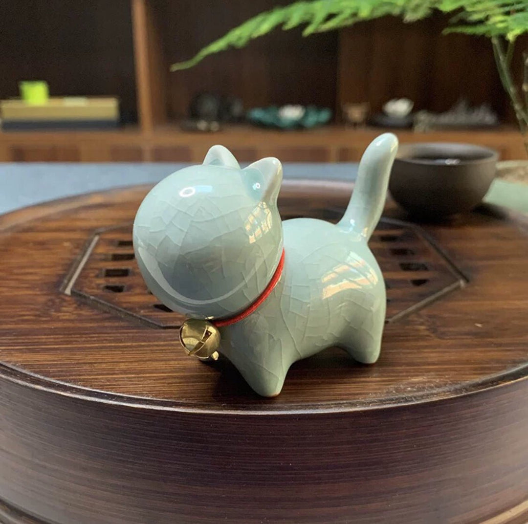 Lucky Cat Tea Pet - Tea and Whisk