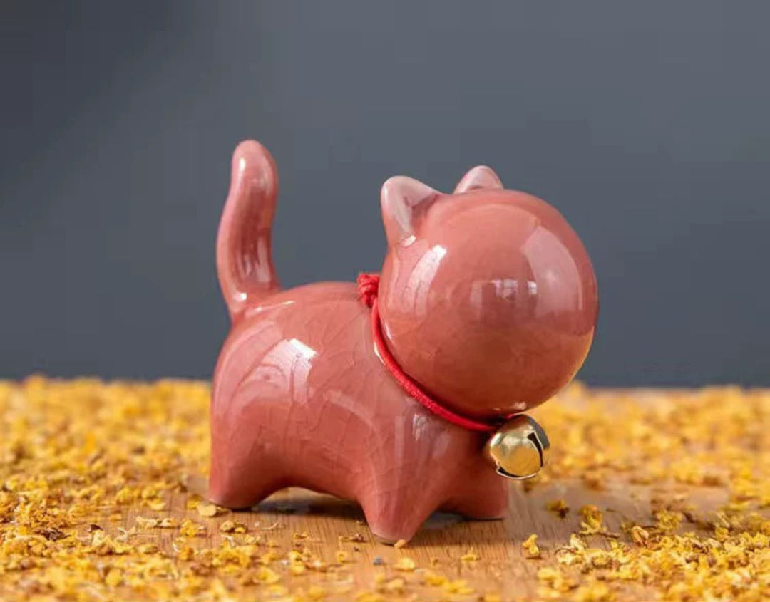 Lucky Cat Tea Pet - Tea and Whisk