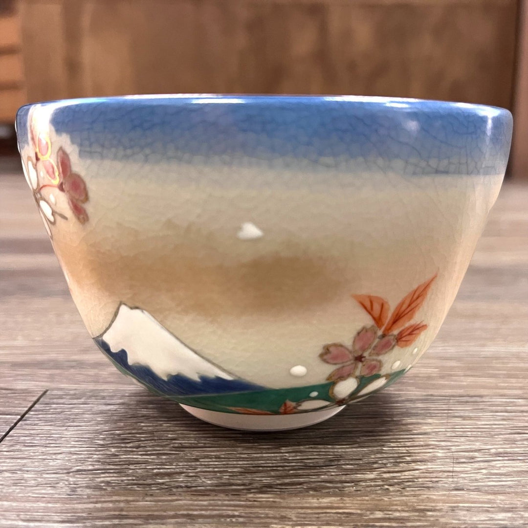 Matcha Bowl Kyoyaki - Sakura and Fuji - Tea and Whisk