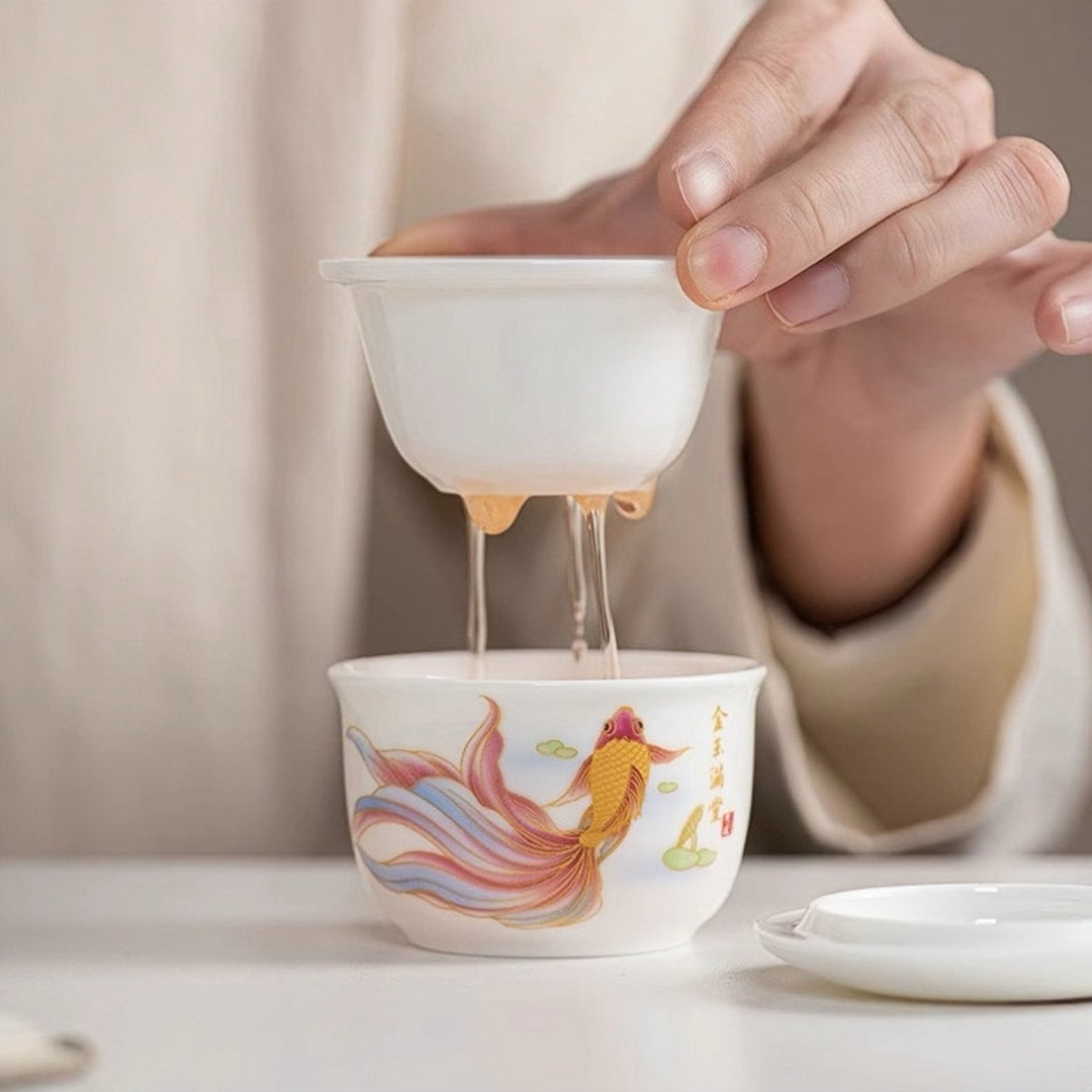 Mini Solo Moment Travel Gongfu Brewing Set - Tea and Whisk