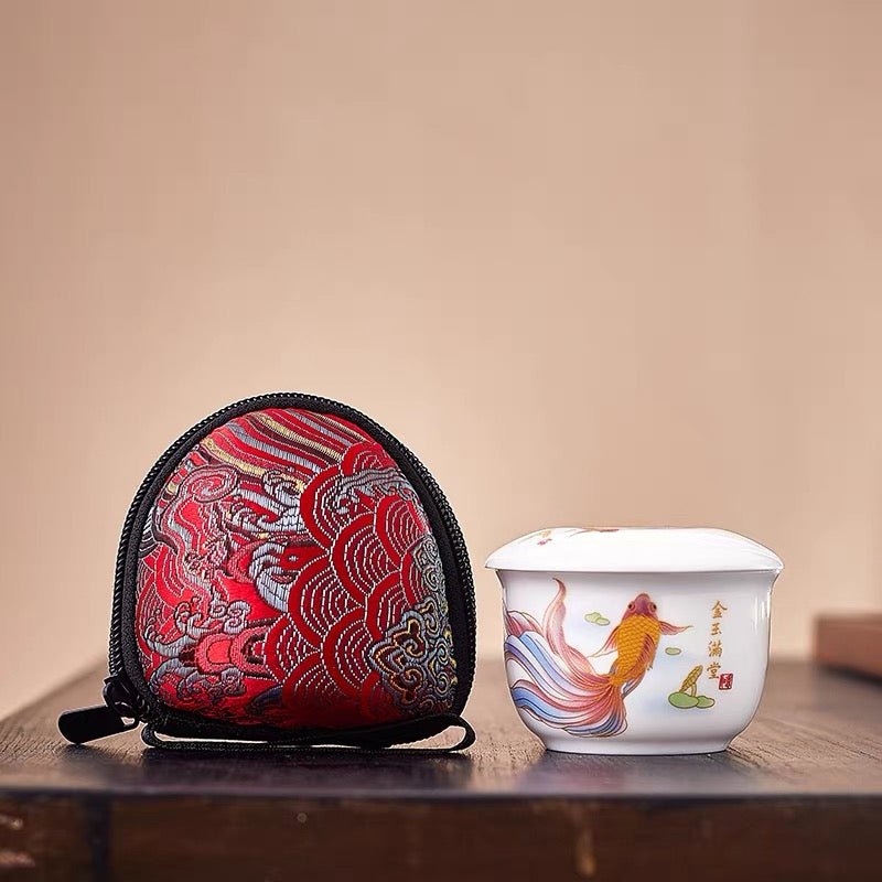 Mini Solo Moment Travel Gongfu Brewing Set - Tea and Whisk