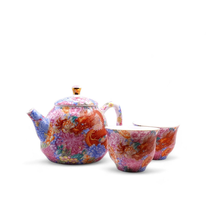 Mystic Dragon's Garden Tea Set - Tea and Whisk