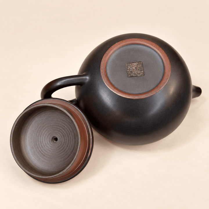 Nixing "Fanggu" Handmade Black Clay Teapot 200ml - Tea and Whisk