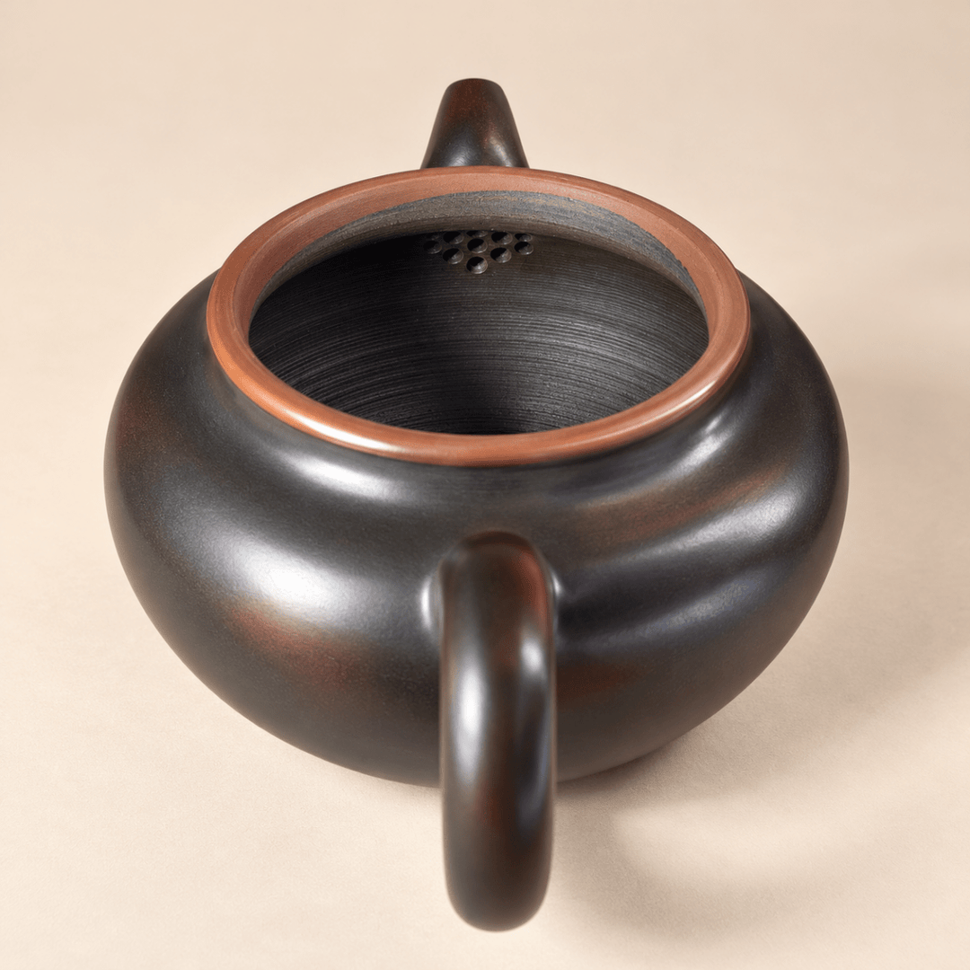 Nixing "Fanggu" Handmade Black Clay Teapot 200ml - Tea and Whisk