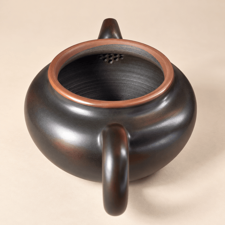 Nixing "Fanggu" Handmade Black Clay Teapot 200ml - Tea and Whisk