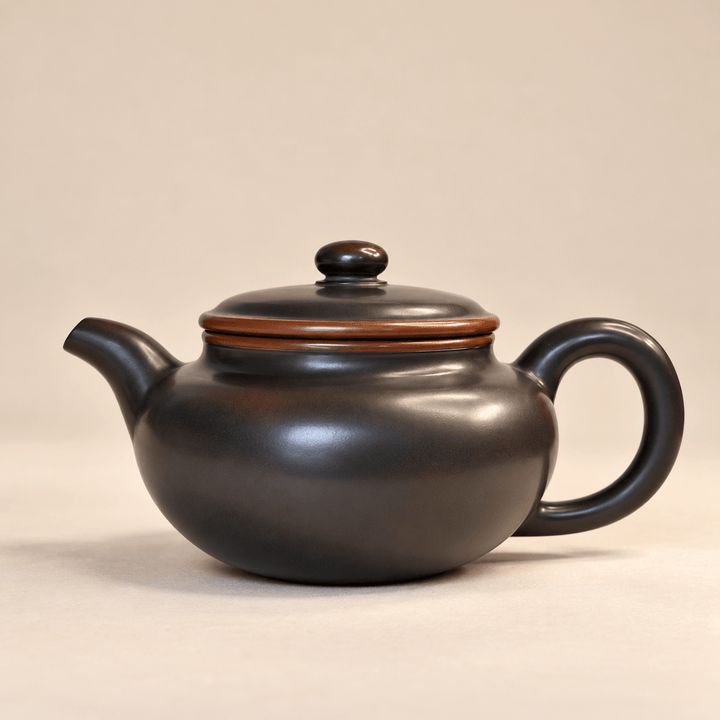 Nixing "Fanggu" Handmade Black Clay Teapot 200ml - Tea and Whisk