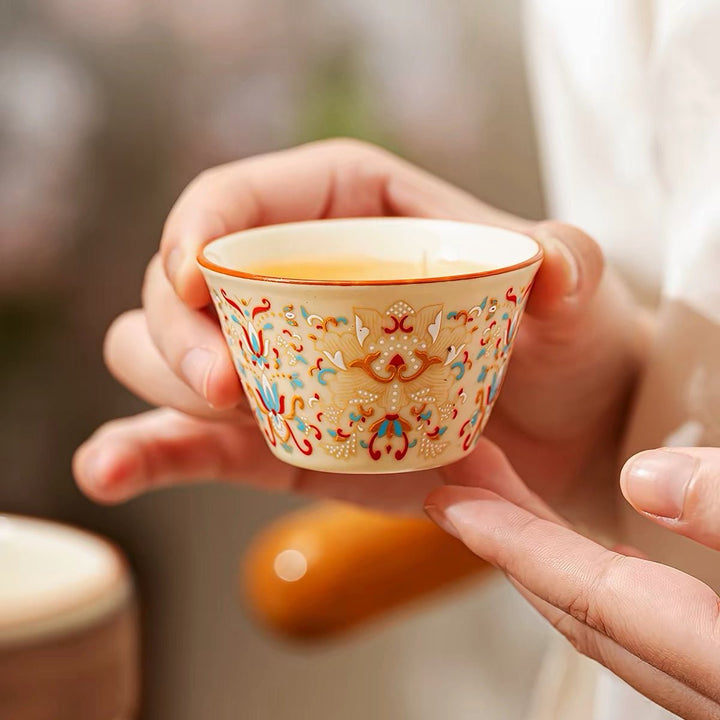 Oriental Charm Travel Tea Set Collection - Tea and Whisk