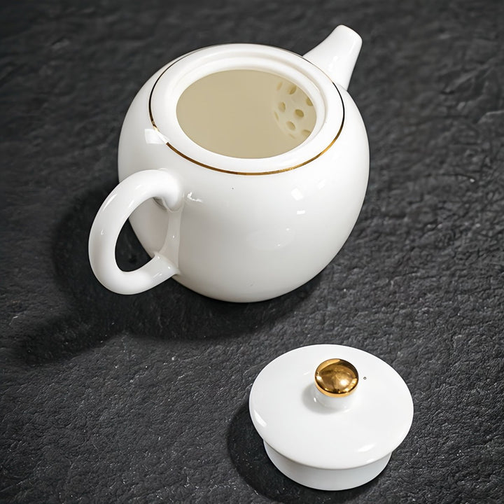 Phoenix Song -Premium Jade Porcelain Complete Gongfu Tea Set - Tea and Whisk