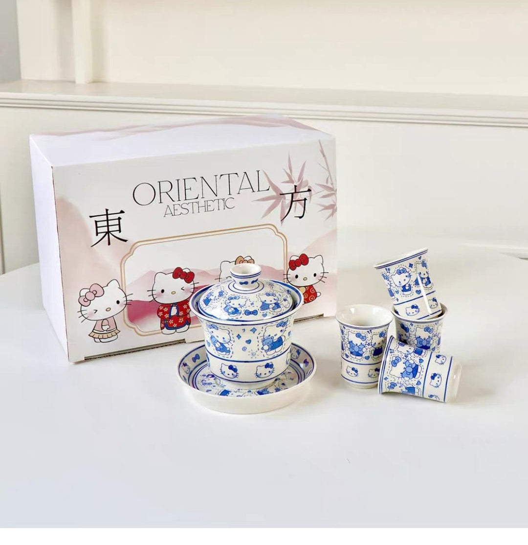 Playful Cartoon-style Gaiwan and Teacup Collection (Limited Edition) - Tea and Whisk
