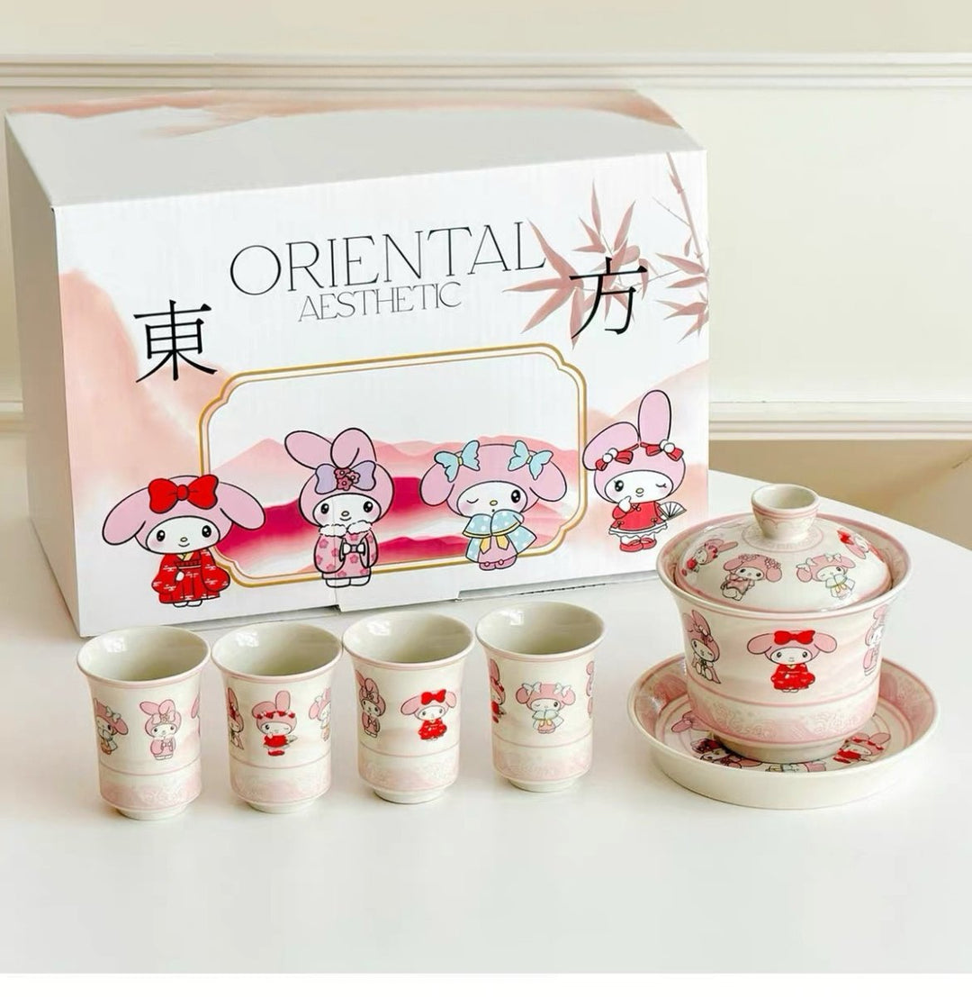 Playful Cartoon-style Gaiwan and Teacup Collection (Limited Edition) - Tea and Whisk