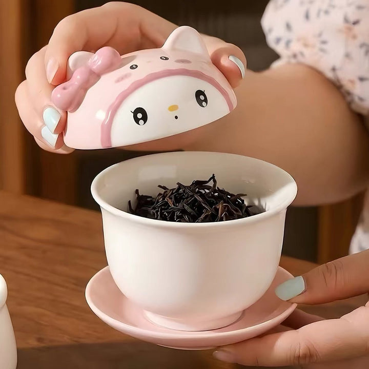 Playful Cartoon-style Gaiwan and Teacup Collection (Limited Edition) - Tea and Whisk