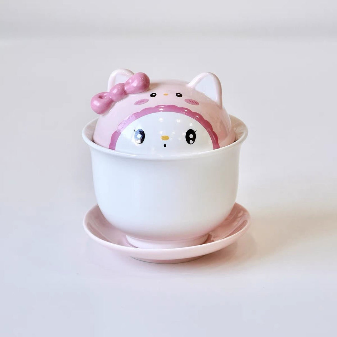 Playful Cartoon-style Gaiwan and Teacup Collection (Limited Edition) - Tea and Whisk