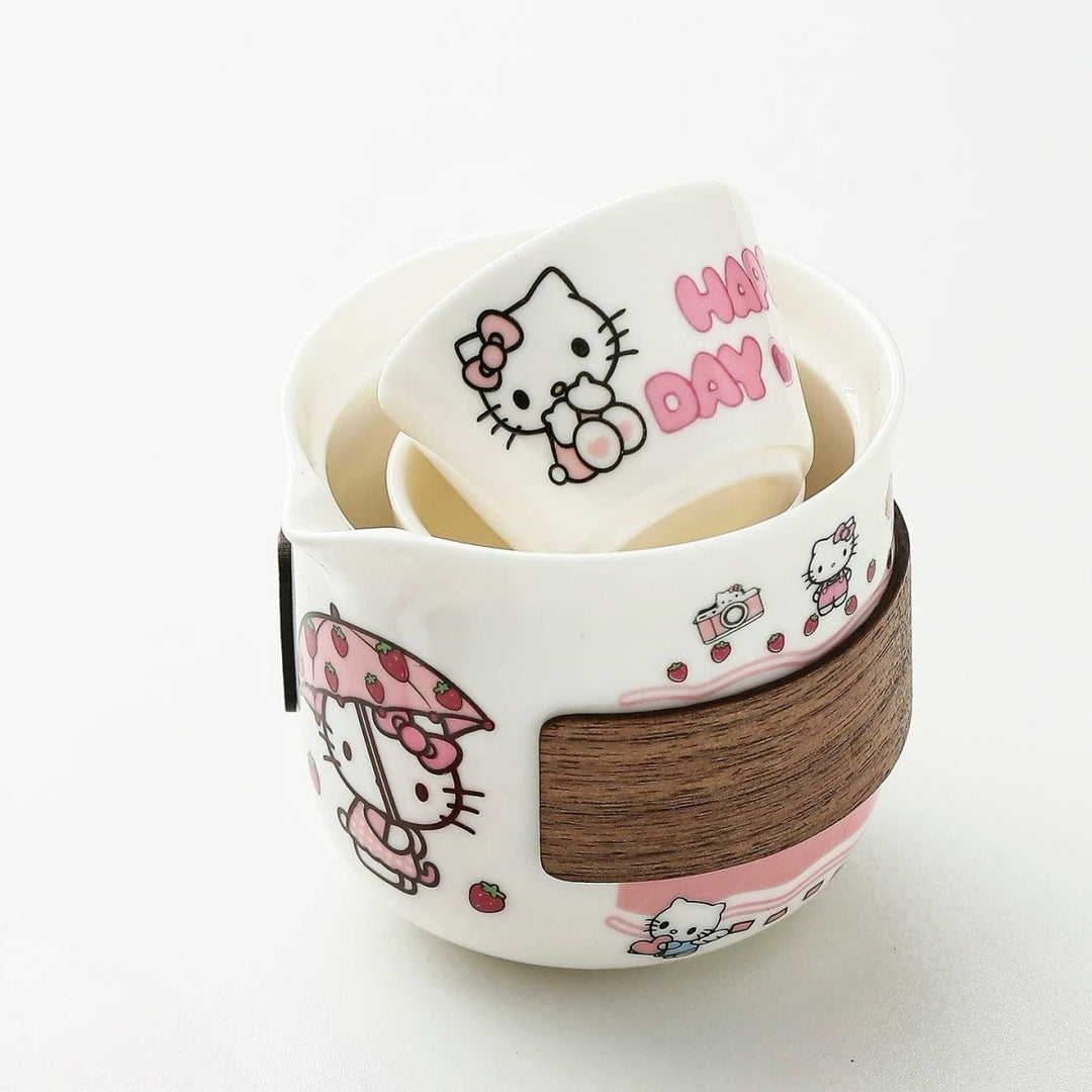 Playful Kitty Portable Travel Tea Set (Limited Edition) - Tea and Whisk