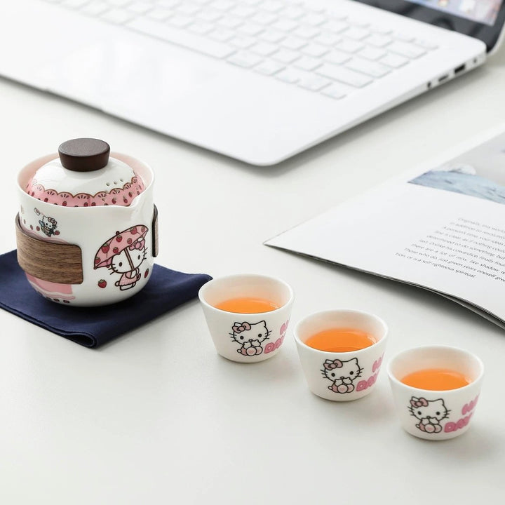 Playful Kitty Portable Travel Tea Set (Limited Edition) - Tea and Whisk