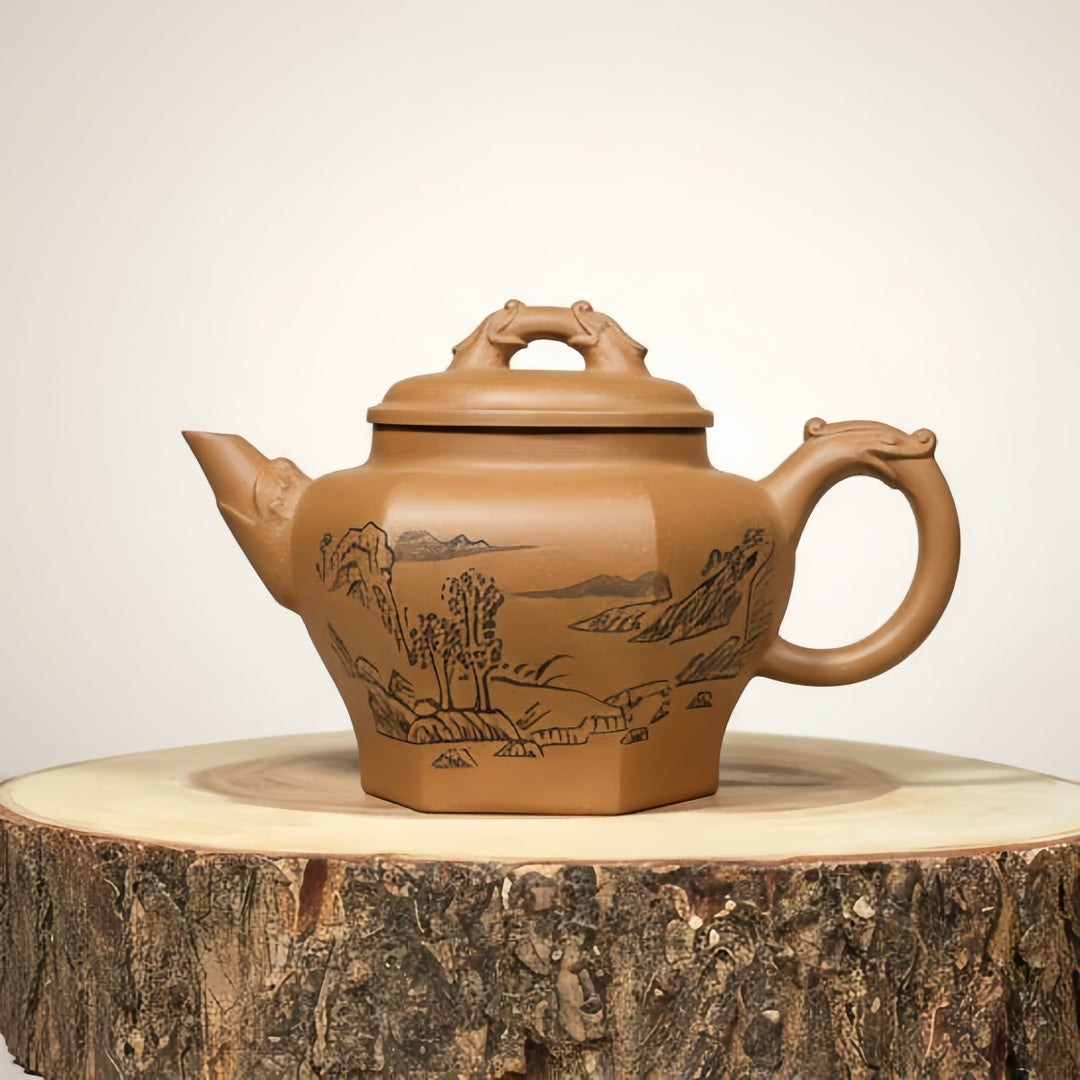 Poet’s Horizon – Yixing Handmade Duanni Clay Teapot - Tea and Whisk