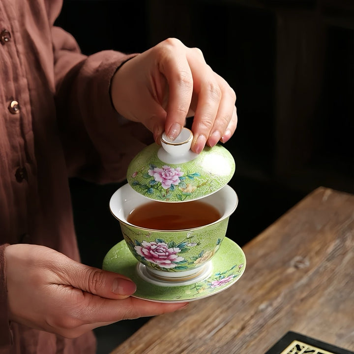 Premium Dehua Porcelain Gaiwan - Tea and Whisk