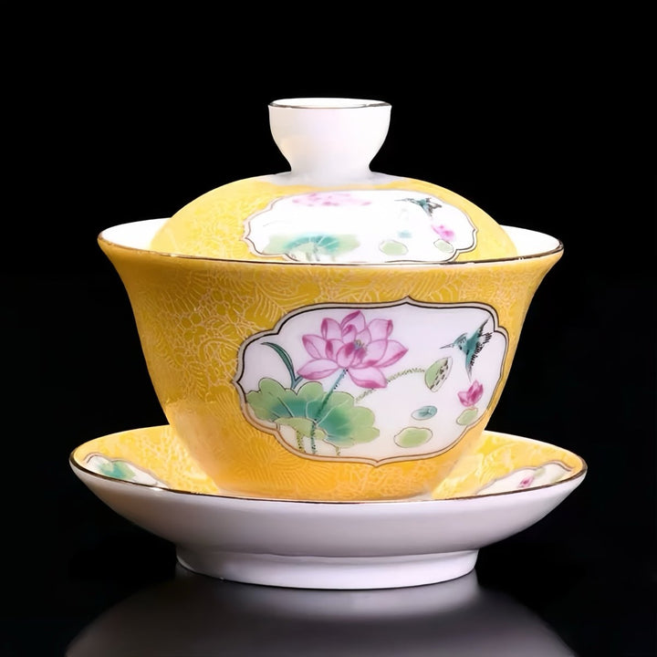 Premium Dehua Porcelain Gaiwan - Tea and Whisk