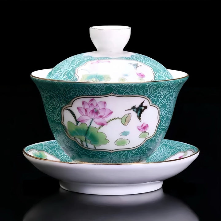 Premium Dehua Porcelain Gaiwan - Tea and Whisk