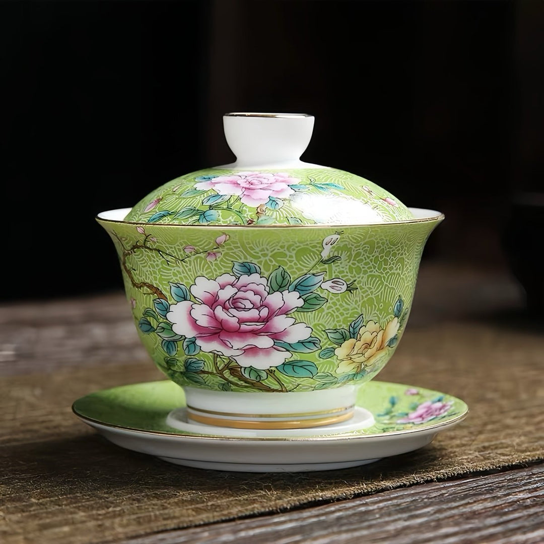 Premium Dehua Porcelain Gaiwan - Tea and Whisk