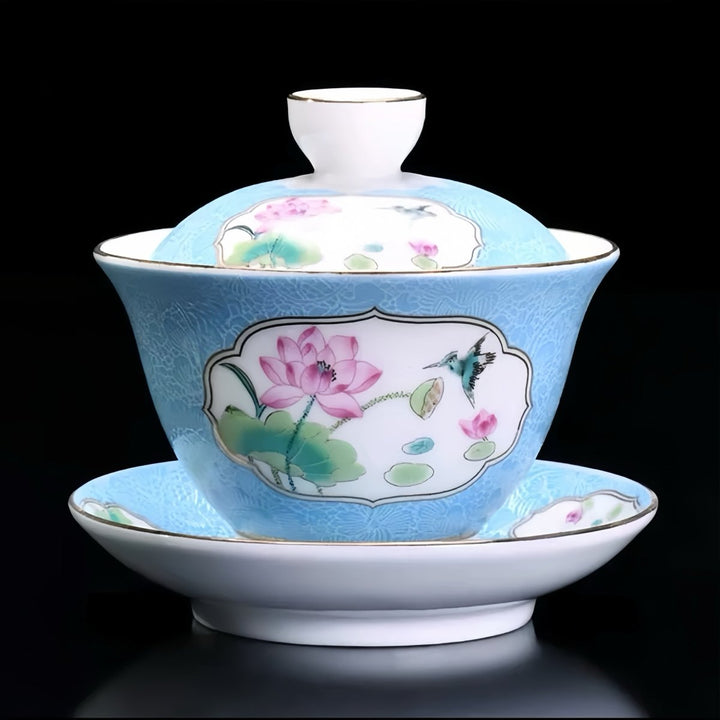 Premium Dehua Porcelain Gaiwan - Tea and Whisk