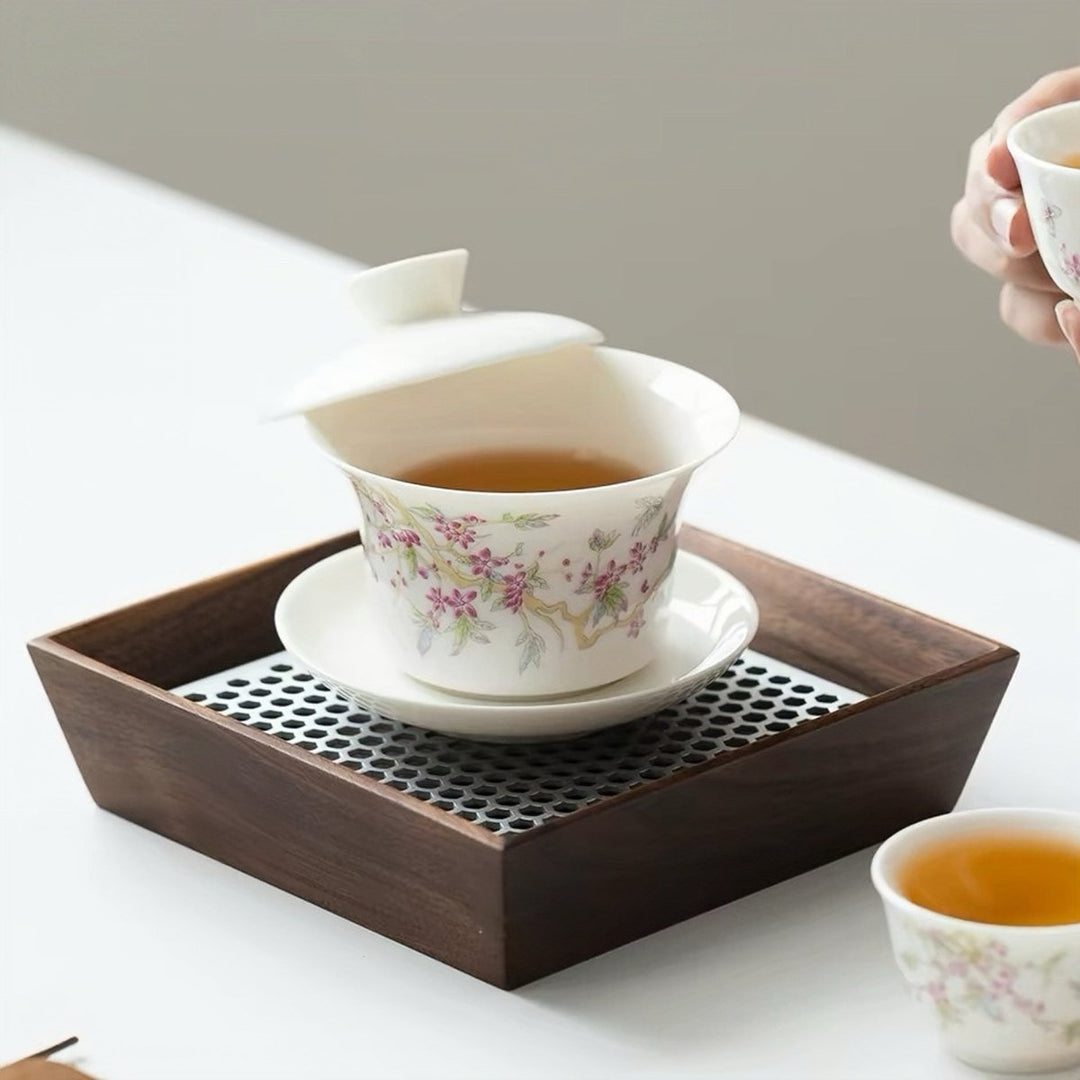 Premium Porcelain Daily Gaiwan Collection - Tea and Whisk