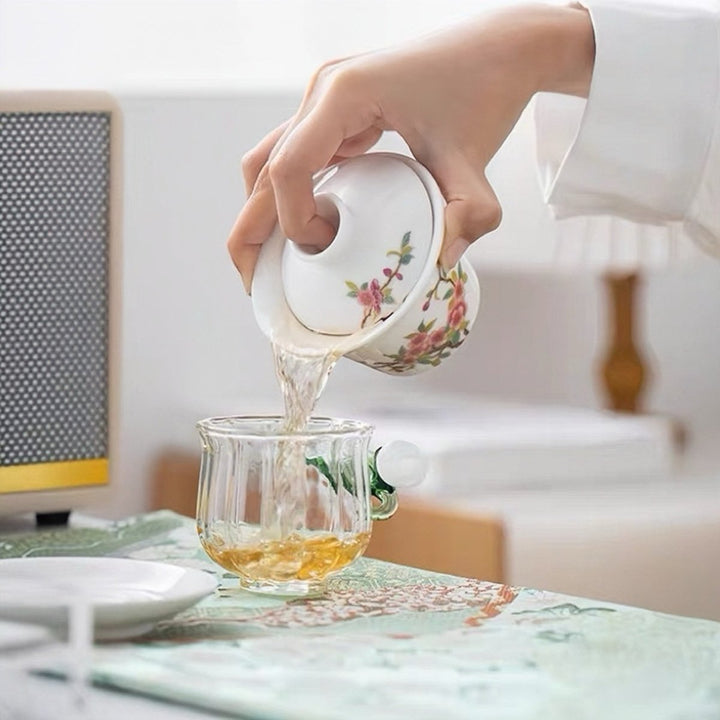 Premium Porcelain Daily Gaiwan Collection - Tea and Whisk