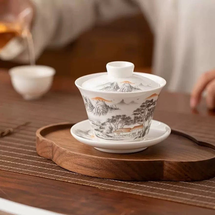 Premium Porcelain Gaiwan - Tea and Whisk