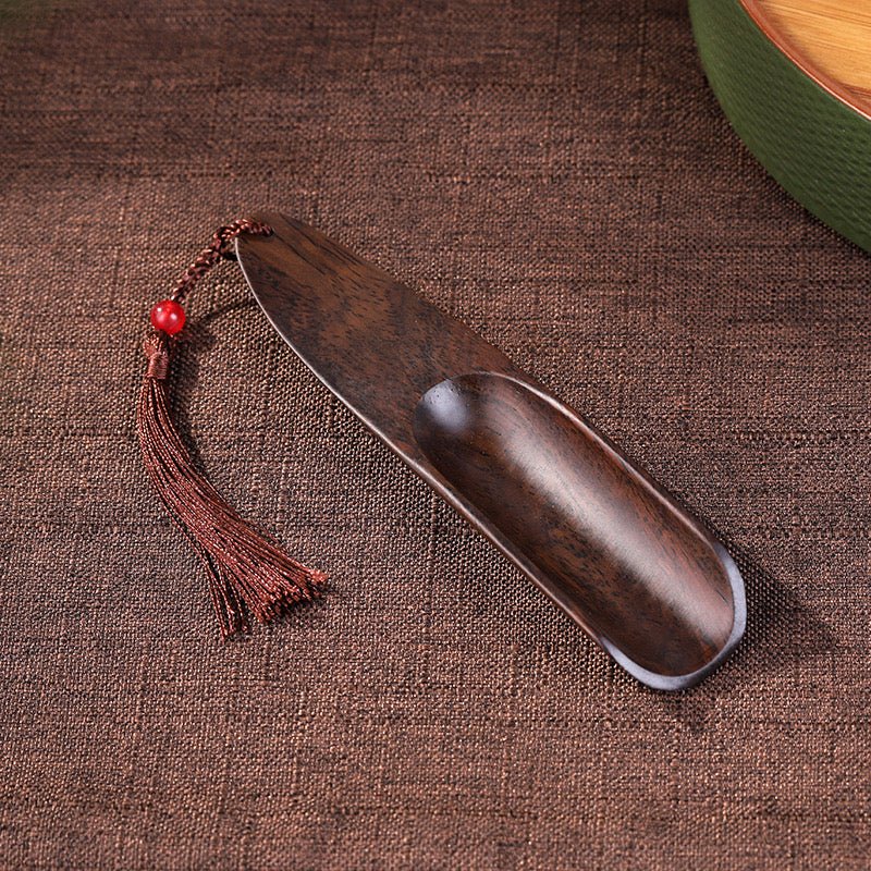 Premium Wooden Loose Leaf Tea Scoop - Tea and Whisk