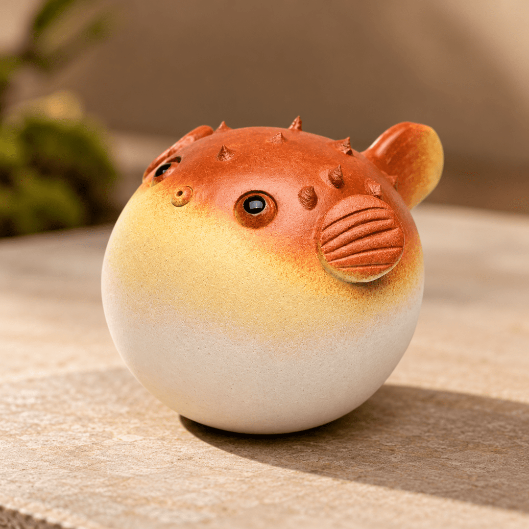Puffy Fortune -Handmade Yixing Clay Teapet - Tea and Whisk
